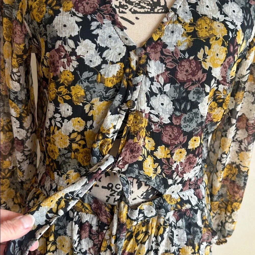Abercrombie & Fitch Floral High Low Dress Size Lg NWOT